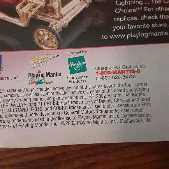 Vtg Johnny Lightning Monopoly Lot Of 2 Cars Ford Coupe PT Cruiser Bundle - Picture 13 of 14